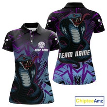 Load image into Gallery viewer, Fierce Cobra Multi Color Grunge Women&#39;s Dart Shirt - Custom Name For Darts Jersey NYN0456