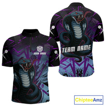 Load image into Gallery viewer, Fierce Cobra Multi Color Grunge Men's Dart Shirt - Custom Name For Darts Jersey NYN0456