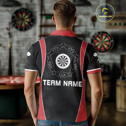Vintage Pirate Skull Darts Team Shirt For Men - Personalized With Name And Team NYN0459