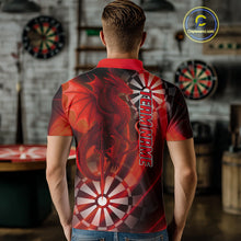 Load image into Gallery viewer, Dragon &amp; Dartboard Custom Darts Polo Shirt For Men - Personalized Name &amp; Team NYN0722