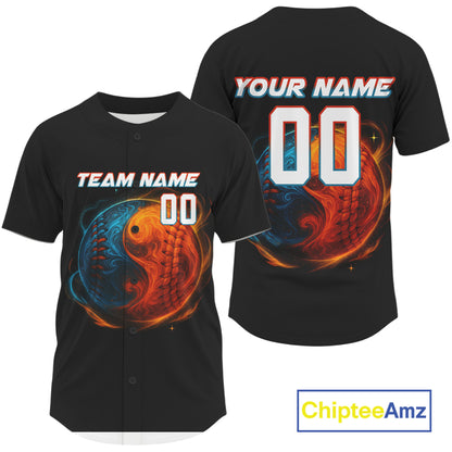 Custom Baseball Men Jersey Personalized Flaming 3D Baseball , Baseball Team Shirts NYN1040