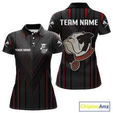 Load image into Gallery viewer, Personalized Bulldog With Darts Necklace Women's Darts Shirt - Custom Name For Players NYN0522