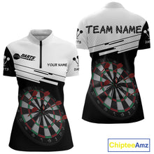 Load image into Gallery viewer, Red Dart Arrows &amp; Black Spider Darts Shirt For Women - Custom Dart Player Uniform NYN0525