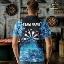 Load image into Gallery viewer, Ice Flame Skull &amp; Dartboard Custom Darts Polo Shirt For Men - Darts Team Jersey NYN0743