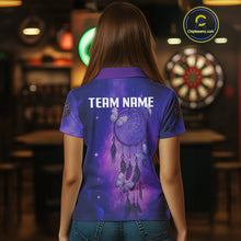 Load image into Gallery viewer, Galaxy Purple Dreamcatcher Butterfly Darts Shirt For Women - Custom Darts Jersey NYN0536