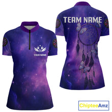 Load image into Gallery viewer, Galaxy Purple Dreamcatcher Butterfly Darts Shirt For Women - Custom Darts Jersey NYN0536