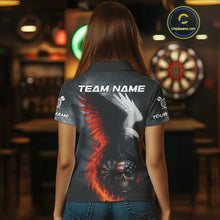 Load image into Gallery viewer, Custom Patriotic Dart Shirt For Women Personalized Skull Red Eagle Dart Team Jerseys NYN1060