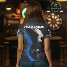 Load image into Gallery viewer, Custom Patriotic Dart Shirt For Women Personalized Skull Blue Eagle Dart Team Jerseys NYN1062