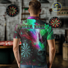 Load image into Gallery viewer, Custom Colorful Smoke Skull Dartboard Men Dart Shirt Outfits Butterflies Dart Jerseys NYN1064