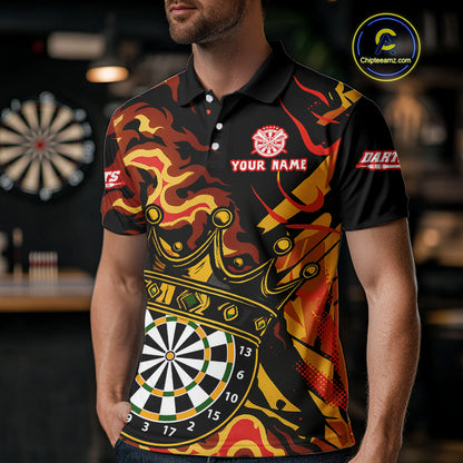 Custom Yellow Honeycomb Bees Skull Dartboards Dart Shirts For Men Dart Team Jerseys NYN0053