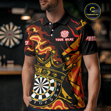 Load image into Gallery viewer, Custom Yellow Honeycomb Bees Skull Dartboards Dart Shirts For Men Dart Team Jerseys NYN0053