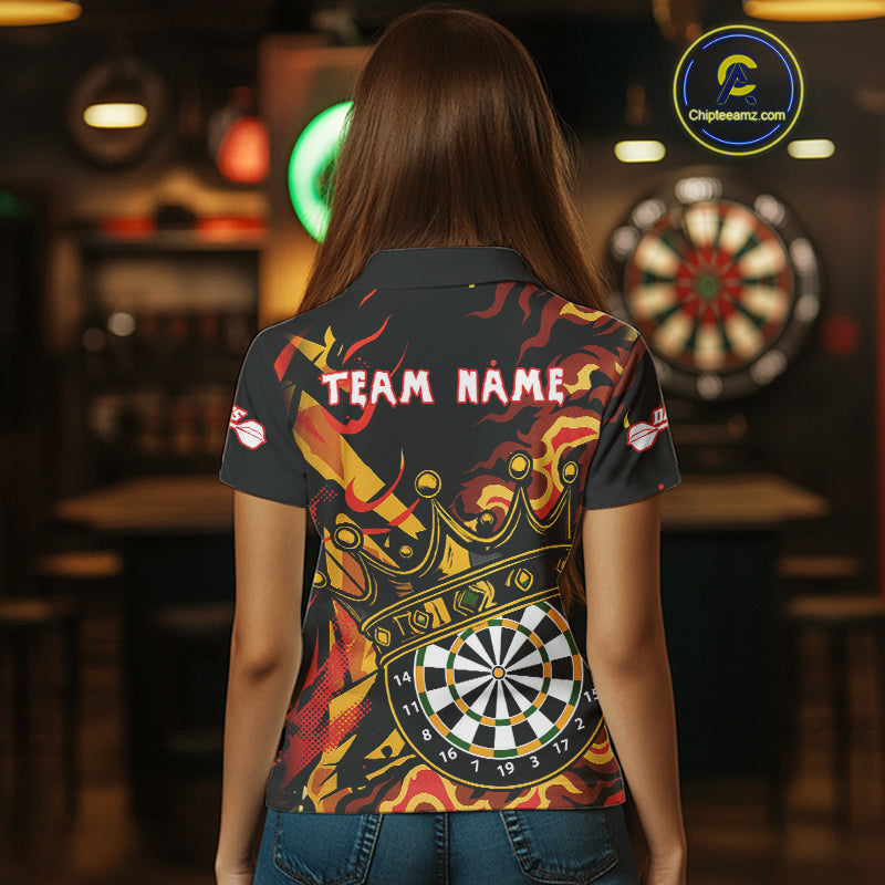 Custom Yellow Honeycomb Bees Skull Dartboards Dart Shirts For Women Dart Team Jerseys NYN0053