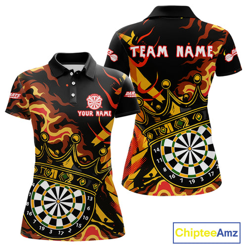 Custom Yellow Honeycomb Bees Skull Dartboards Dart Shirts For Women Dart Team Jerseys NYN0053