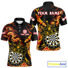 Load image into Gallery viewer, Custom Yellow Honeycomb Bees Skull Dartboards Dart Shirts For Men Dart Team Jerseys NYN0053