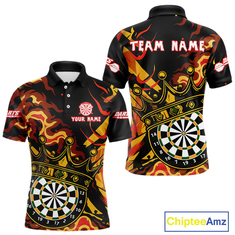 Custom Yellow Honeycomb Bees Skull Dartboards Dart Shirts For Men Dart Team Jerseys NYN0053