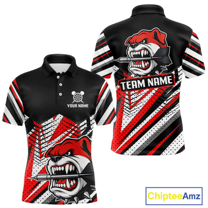Bulldog Play Dart Arrow Custom Darts Polo Shirt For Men - Darts Team Jersey NYN0764