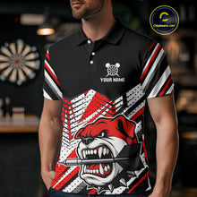 Load image into Gallery viewer, Bulldog Play Dart Arrow Custom Darts Polo Shirt For Men - Darts Team Jersey NYN0764