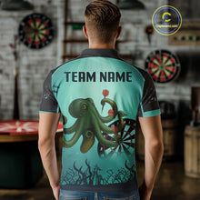 Load image into Gallery viewer, Custom Men's Darts Polo Jersey Green Octopus Play Dart Arrows For Darts Team NYN0767