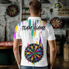 Load image into Gallery viewer, Custom Colorful Grunge Dartboard Darts Jerseys For Men, Darts Team Shirt Personalized NYN1094