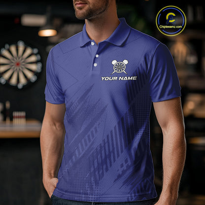 Zeus Power Dartboard Purple Darts Shirt For Men - Custom Name & Team For Players NYN0569