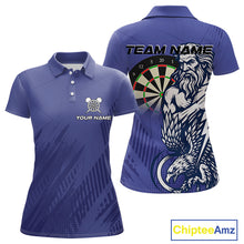 Load image into Gallery viewer, Zeus Power Dartboard Purple Darts Shirt For Women - Custom Name &amp; Team For Players NYN0569