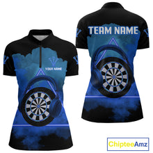 Load image into Gallery viewer, Azure Smoke Headphones Dartboard Funny Darts Shirt For Women - Custom Team Jersey NYN0580
