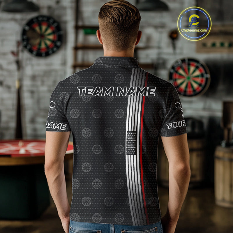 Custom Patriotic Faith Cross Dart Polo Shirts For Men, US Dart Team Jerseys NYN0771