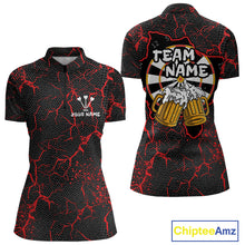 Load image into Gallery viewer, Custom Women's Darts Quarter-Zip Shirts Playing Darts And Beer For Darts Jersey NYN0774