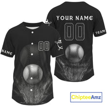 Load image into Gallery viewer, Baseball Jersey For Men Personalized Silver Baseball Shirt, Youth Baseball Jerseys NYN1116