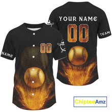 Load image into Gallery viewer, Baseball Jersey For Men Personalized Gold Baseball Shirt, Youth Baseball Jerseys NYN1117
