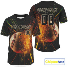 Load image into Gallery viewer, Custom Men Baseball Jersey Personalized Breaking Glass Baseball, Youth Baseball Jerseys NYN1177