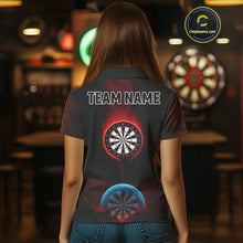 Load image into Gallery viewer, Thunder Dartboards Women's Darts Shirt - Custom Name &amp; Team | Opt1 - Blue Red NYN0631