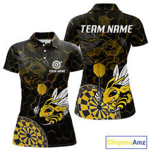 Load image into Gallery viewer, Bee &amp; Dart Arrow Honeycomb Darts Shirt For Women Custom Name &amp; Team Jersey | Opt1 NYN0651