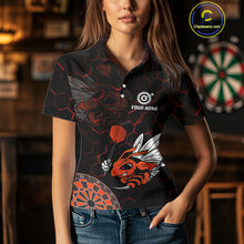 Load image into Gallery viewer, Bee &amp; Dart Arrow Honeycomb Darts Shirt For Women Custom Name &amp; Team Jersey | Opt2 NYN0652