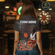 Load image into Gallery viewer, Bee &amp; Dart Arrow Honeycomb Darts Shirt For Women Custom Name &amp; Team Jersey | Opt2 NYN0652