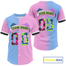 Load image into Gallery viewer, Custom Hiphop Baseball Jersey For Men Retro Streetwear Button Up Baseball Shirt NYN0856