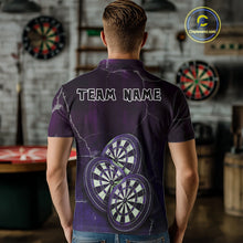 Load image into Gallery viewer, Triple Dartboards Custom Grunge Darts Team Shirt For Men | Opt3 - Blue Purple NYN0680