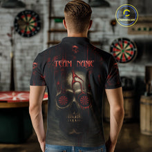 Load image into Gallery viewer, Custom Men's Darts Polo Shirts Red Dripping Blood Skull For Darts Jersey NYN0775