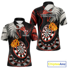 Load image into Gallery viewer, Eagle &amp; Red Crack Darts Custom Funny Dart Polo Shirts For Men, Dart Team Jerseys NYN0798