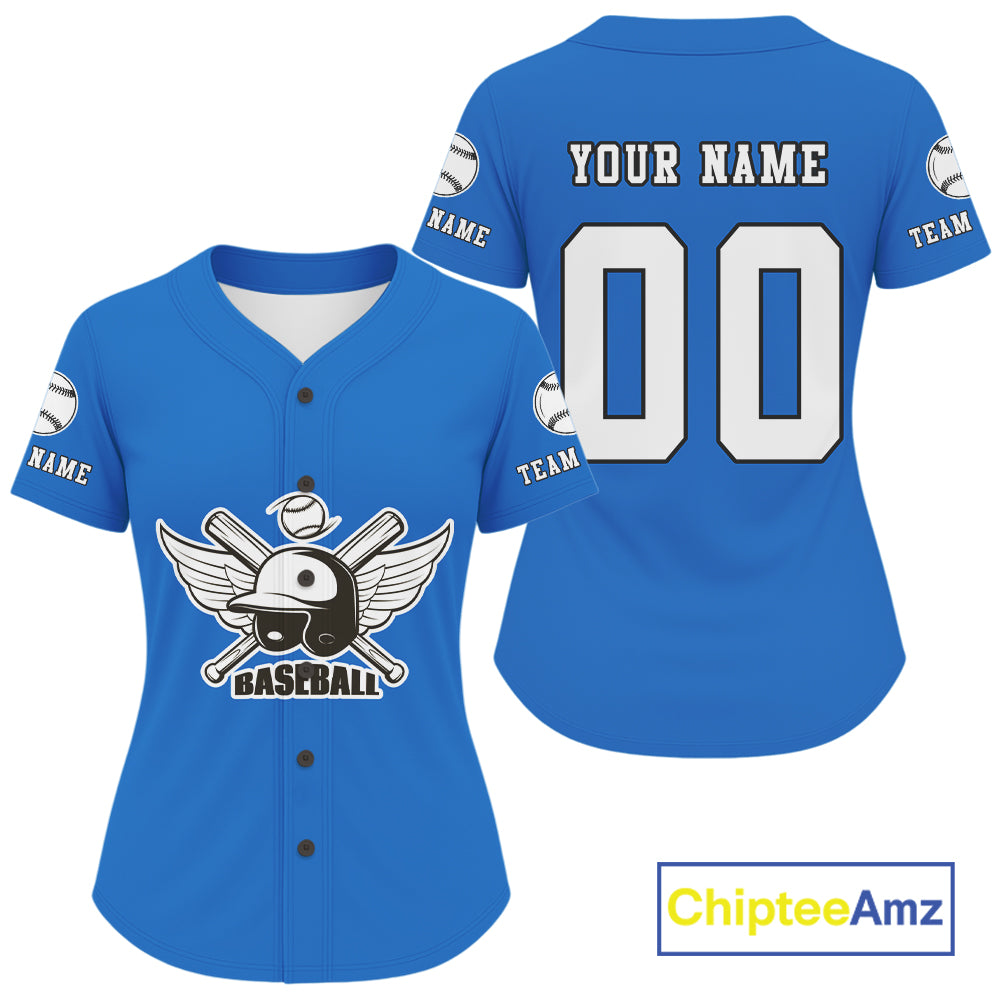 Custom White And Blue Baseball Jersey For Men Classic Youth Baseball Jerseys NYN0907