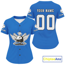 Load image into Gallery viewer, Custom White And Blue Baseball Jersey For Men Classic Youth Baseball Jerseys NYN0907