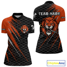 Load image into Gallery viewer, Lion Dart Arrows Grunge Style Custom Orange Dart Shirt For Women, Dart Team Jerseys NYN0101