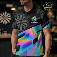 Load image into Gallery viewer, Custom Dartboard Holographic Dart Shirt For Men Outfit Polo Dart Team Jersey NYN1335