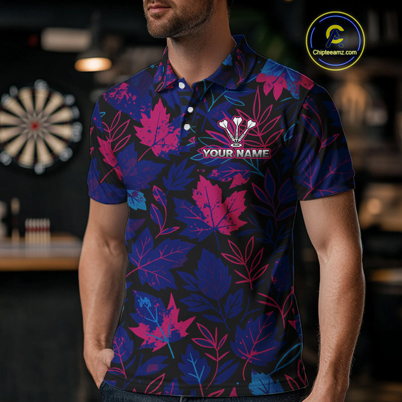 Floral Fury Bull Dartboard - Men's Colorful Darts Shirt - Custom Name For Players NYN0486