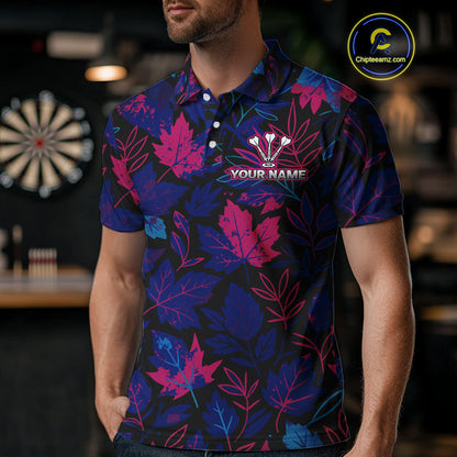 Floral Fury Bull Dartboard - Men's Colorful Darts Shirt - Custom Name For Players NYN0486