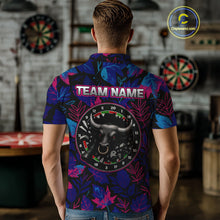 Load image into Gallery viewer, Floral Fury Bull Dartboard - Men's Colorful Darts Shirt - Custom Name For Players NYN0486