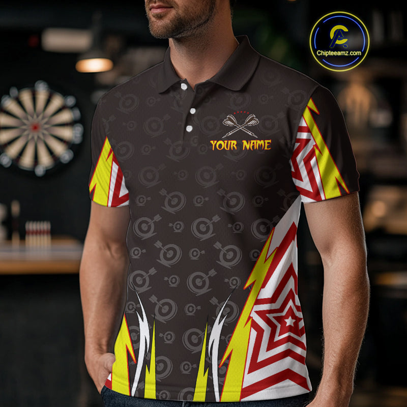 Multicolor Dartboard Darts Shirt For Men - Custom Team & Name For Darts Jersey NYN0527