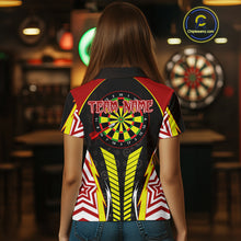 Load image into Gallery viewer, Multicolor Dartboard Darts Shirt For Women - Custom Team &amp; Name For Darts Jersey NYN0527