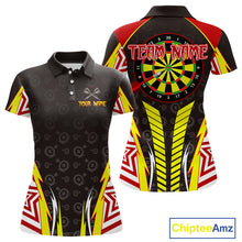 Load image into Gallery viewer, Multicolor Dartboard Darts Shirt For Women - Custom Team &amp; Name For Darts Jersey NYN0527