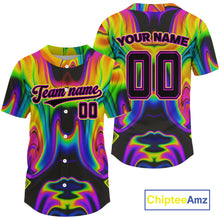 Load image into Gallery viewer, Personalized Holographic Baseball Jerseys Custom Authentic Baseball Jersey For Men &amp; Youth NYN1184